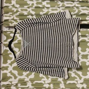 Navy and Cream Large Shirt